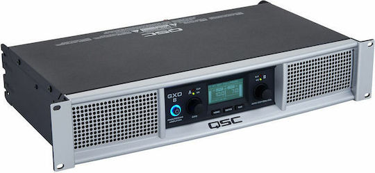 QSC GXD8 Τελικός Ενισχυτής PA 2 Καναλιών 1200W/4Ω σε Ασημί Χρώμα