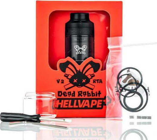 Hellvape Dead Rabbit V2 Verdampfer für Elektronische Zigaretten RTA 5ml 25mm Gun Metal