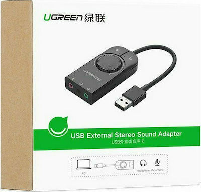 Внешняя звуковая карта ugreen cm129