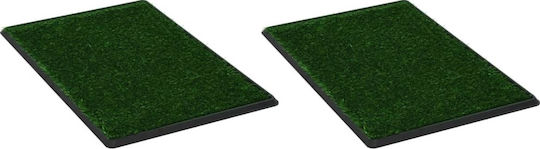 vidaXL Dog Training Toilet 76x51cm 2pcs