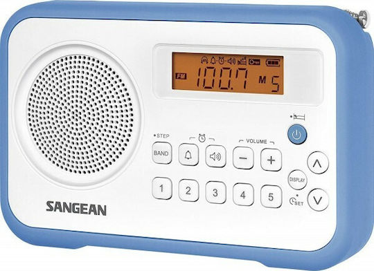 Sangean PR-D18 Portable Radio Electric / Battery White