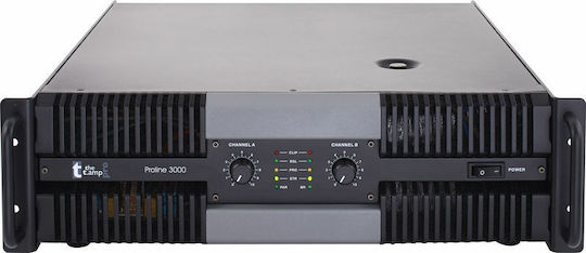 The T.Amp Proline 3000 Leistungsverstärker PA-Verstärker 2 Kanäle 1500W/4Ω 1100W/8Ω in Schwarz Farbe