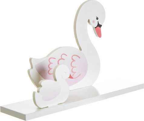 Kinderregal Freya Wandhalterung Weiß 35x9x12,8cm
