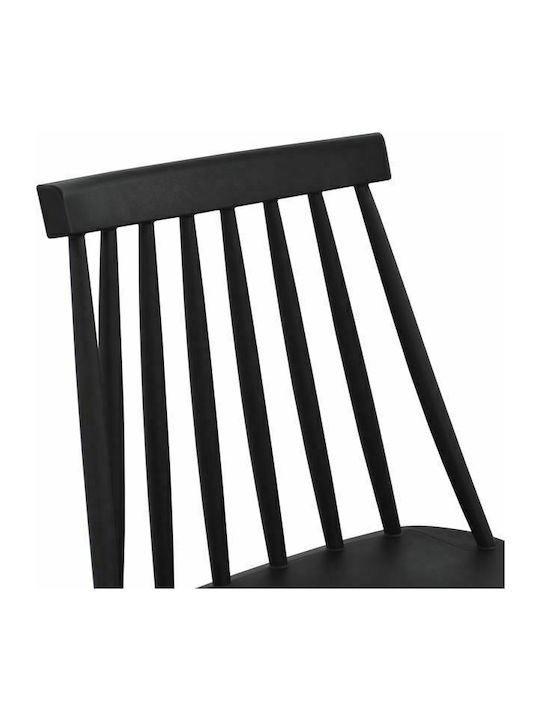 Vanessa Kitchen Polypropylene Chair Black 43x47.5x77cm