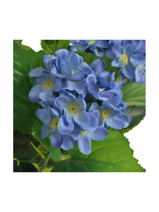 vidaXL Künstliche Pflanze in Blumentopf Hortensie Blau 60cm 1Stück