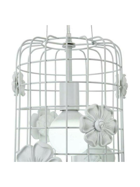 Maytoni Freeflow Pendant Light Single-Light Grid for Socket E27 White