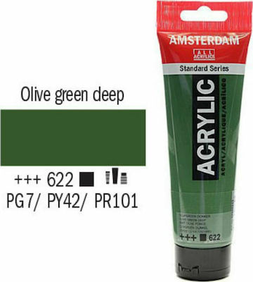 Royal Talens Amsterdam All Acrylics Standard 120ml Olive Green Deep 622