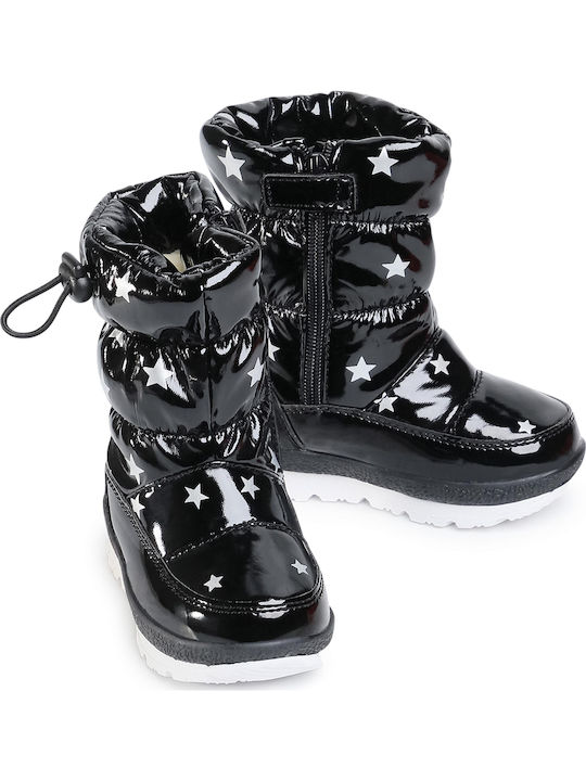 Kids Boots from Patent Leather Black