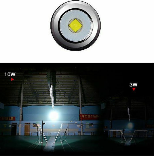 Superfire Επαναφορτιζόμενος Φακός LED IP44 με Μέγιστη Φωτεινότητα 1100lm