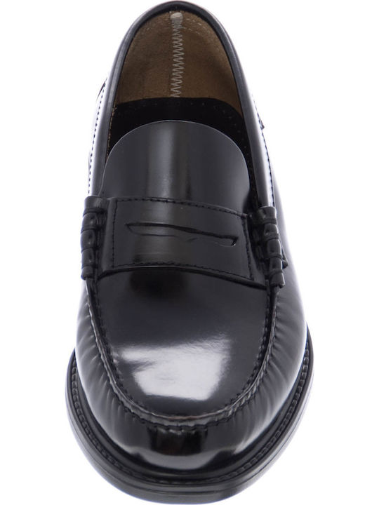 Δερμάτινα Ανδρικά Loafers σε Μαύρο Χρώμα