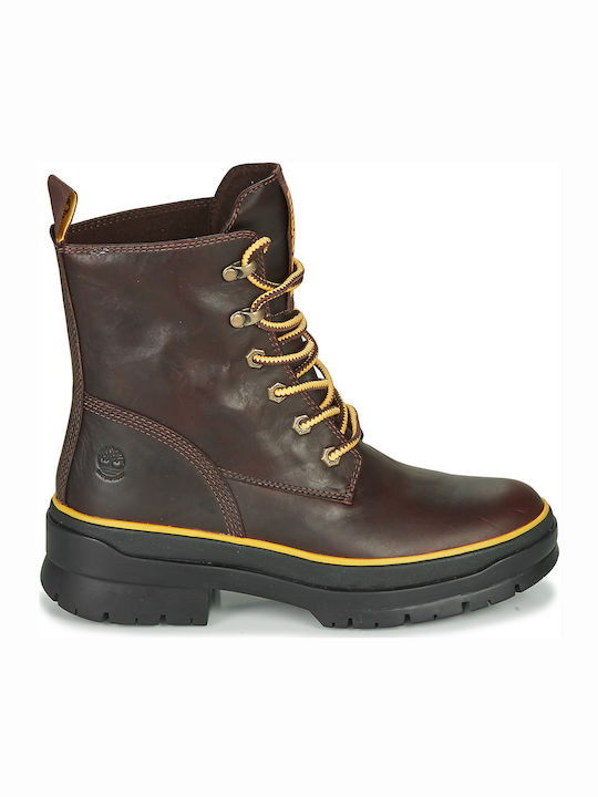 Malynn EK+ Waterproof Leather Women's Ankle Boots Brown
