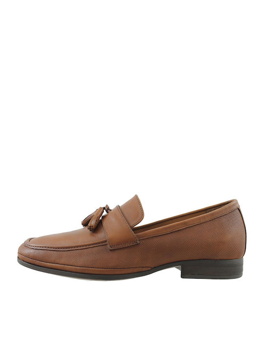 Giacomo Carlo DL001947 Men's Leather Loafers Tabac Brown