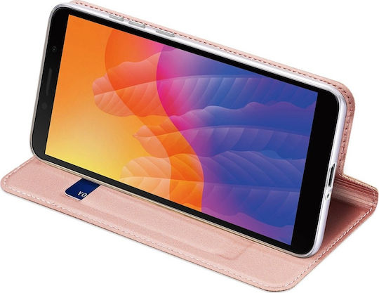 Dux Ducis Skin Pro Книга Изкуствена кожа Розово злато (Huawei Y5p)