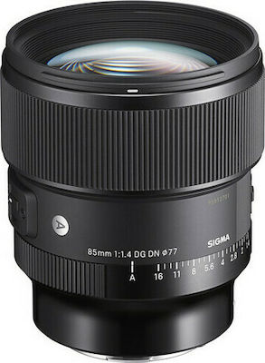 Sigma Full Frame Camera Lens 85mm F1.4 DG DN Art Telephoto for Sony E Mount Black