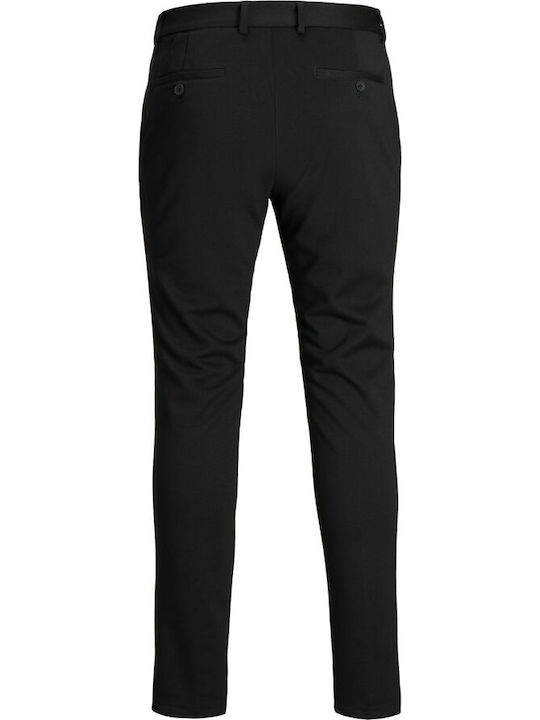 Pantalon Bărbați Chino Elastic Slim Fit Negru