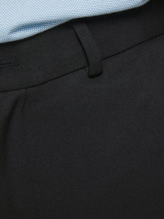 Pantalon Bărbați Chino Elastic Slim Fit Negru