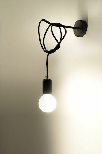Sollux Edison Осветително тяло За стена Черен 14x14x14см.