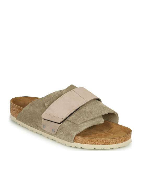 Birkenstock Kyoto Leder Flache Sandalen für Damen
