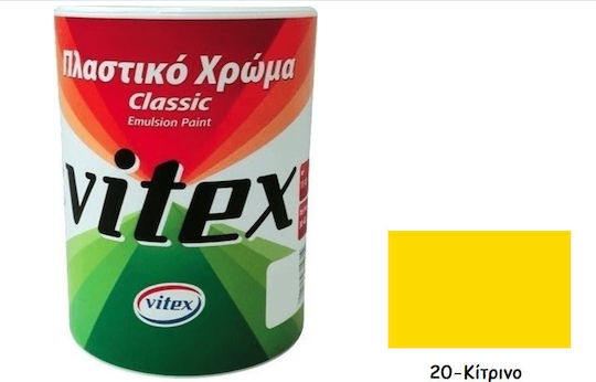 Vitex Classic Πλαστικό Χρώμα 20 για Εσωτερική Χρήση Κίτρινο 180ml