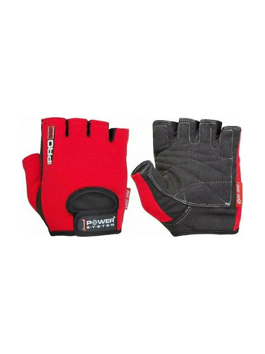 Power System Pro Grip PS-2250 Sporthandschuhe Fitnessstudio Rot