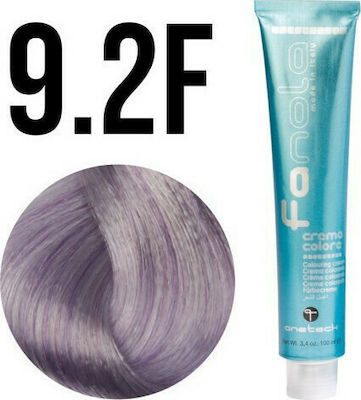 Fanola Colouring Cream Vopsea de Păr 9.2F Blond foarte deschis Violet deschis 100ml