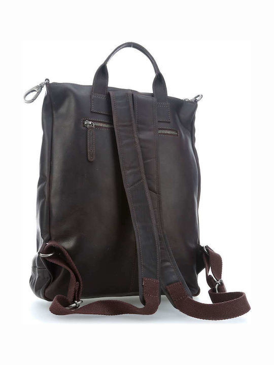 Leather Women's Bag Backpack Brown
