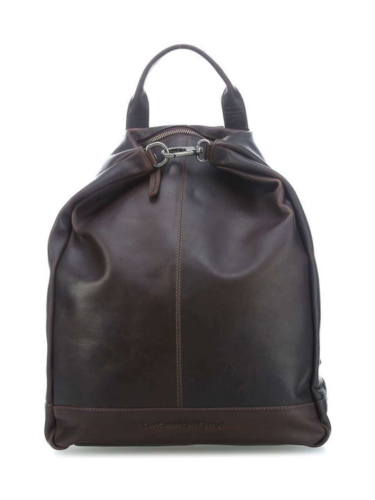 Leather Women's Bag Backpack Brown