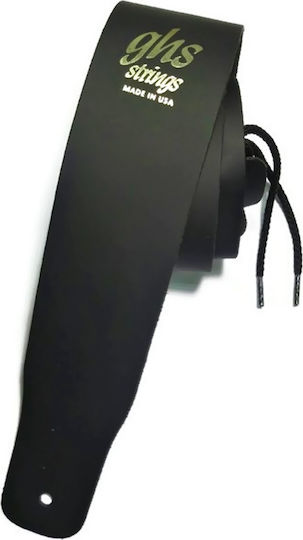 GHS Strings Leather Guitar Strap Strap for Guitar / Bass Black