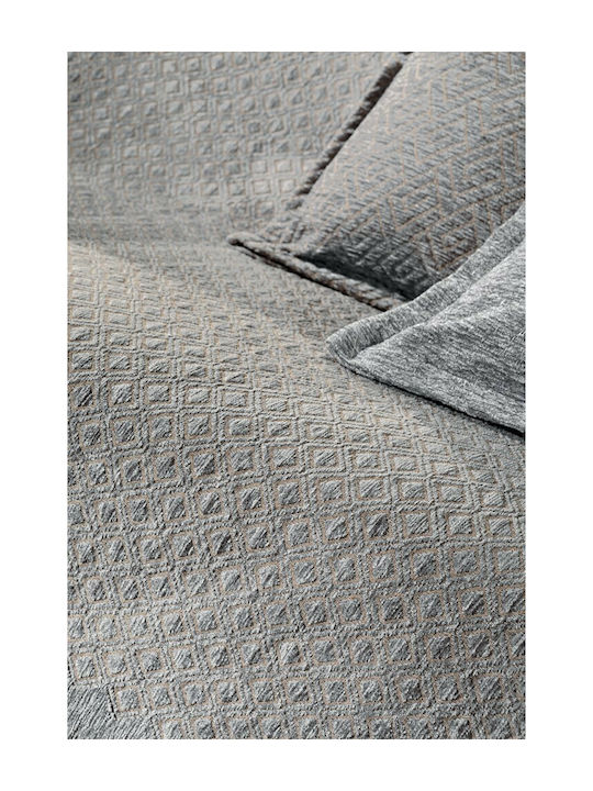 Guy Laroche Armchair Throw Saphir 180x150cm Silver