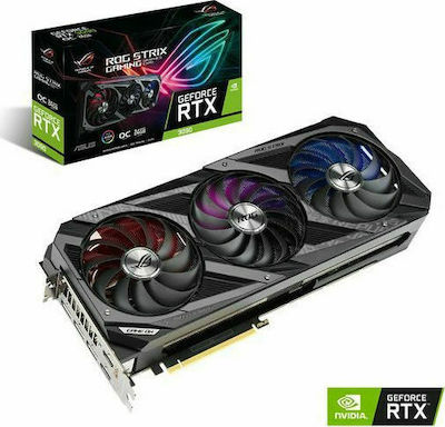 Asus GeForce RTX 3090 24GB GDDR6X ROG Strix OC Κάρτα Γραφικών