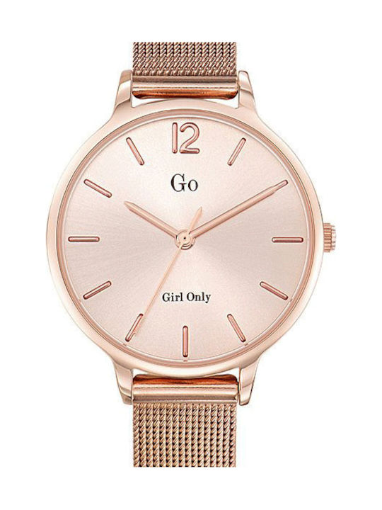 Go Girl Only Watch with Pink Gold Metal Bracelet 695938