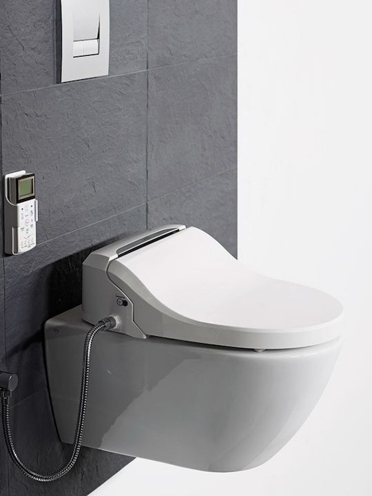Uspa Plus Comfort Capac WC Închidere lentă cu Bidet Plastic 52x39.2cm Alb