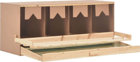 vidaXL Hölzernes Nistkästchen für Hühner 170658 106x40x45cm