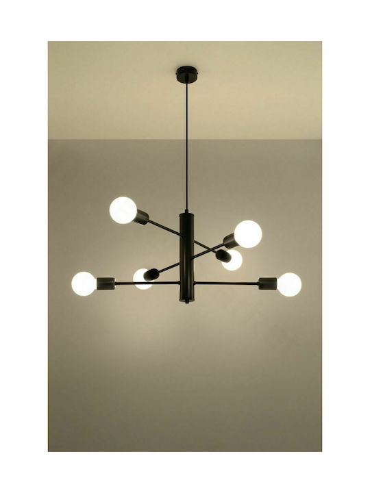 Sollux Duomo 6 Pendant Light LED Black