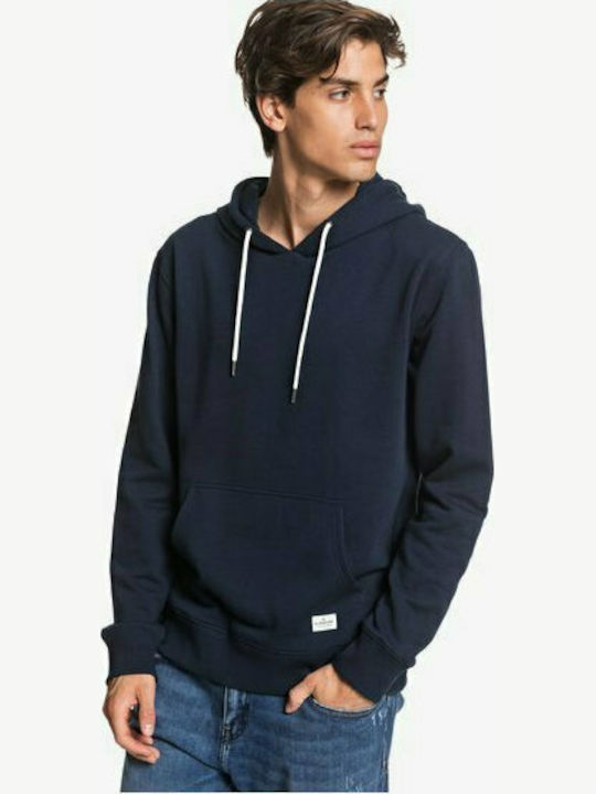 Quiksilver Essentials Men's Sweatshirt with Hood and Pockets Navy Blue