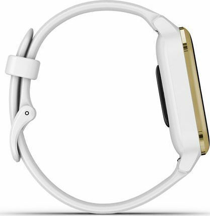 Venu SQ Алуминий 37мм Смартчасовник с Пулсомер (White with Light Gold Bezel)