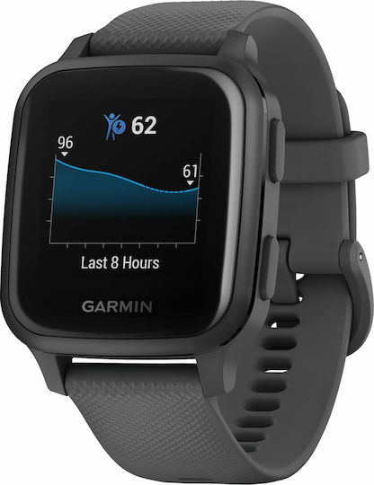 Venu SQ Aluminium 37mm Smartwatch με Παλμογράφο (Shadow Grey)
