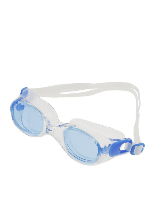 Speedo Futura Classic Schwimmbrillen Erwachsene mit Antibeschlaglinsen Weiß
