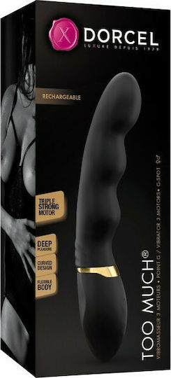 Dorcel Too Much 2.0 Mini Δονητής G-Spot με Απομακρυσμένο Έλεγχο 12.5cm Black