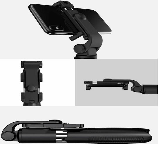 Tech-Protect L01S Selfie Stick Τρίποδο Κινητού Bluetooth Μαύρο