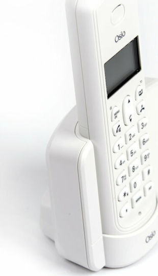 Osio OSD-8910 Ασύρματο Τηλέφωνο με Ελληνικό Μενού Λευκό