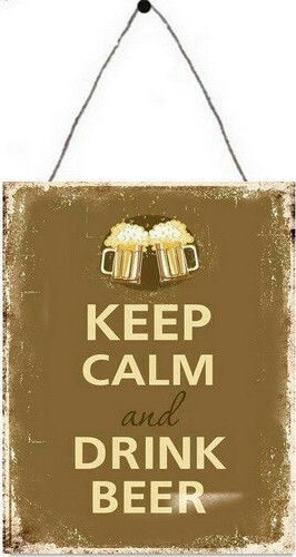 SP Souliotis Placă Keep Calm Drink Beer 25x33cm