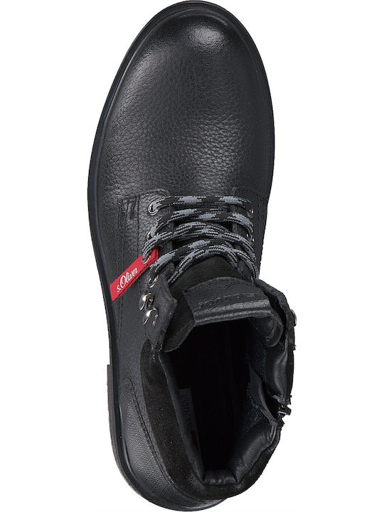 Leather Black Boots Anatomical