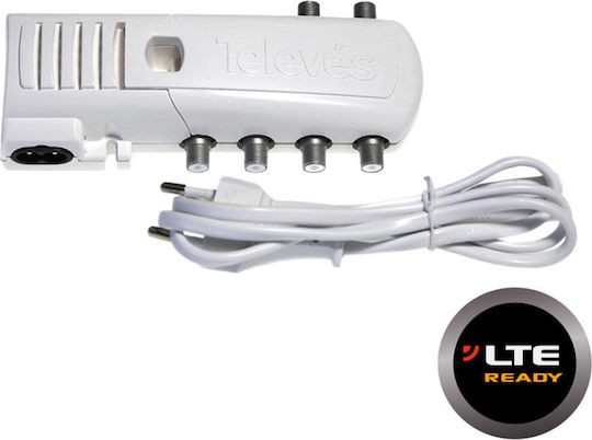 Televes "F" Domestic Amplifier 5 Outputs Ενισχυτής Γραμμής