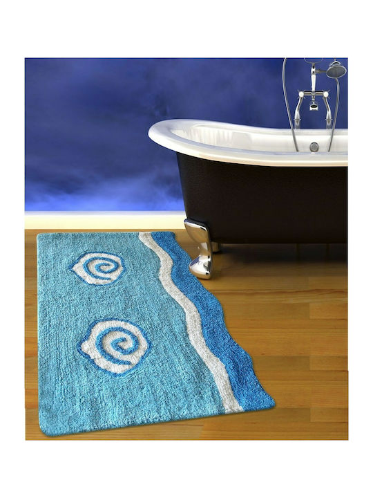 San Lorentzo Bath Mat Cotton Roller 1621BLUE Blue 60x90cm