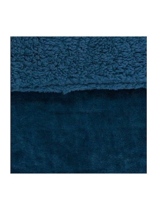 Borea Duvet Cover Single 160x220cm Cozy Petrol Blue