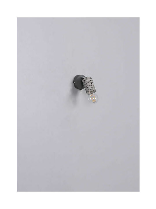 Globo Lighting Edmund Modern Lamp Wall and Switch Gray