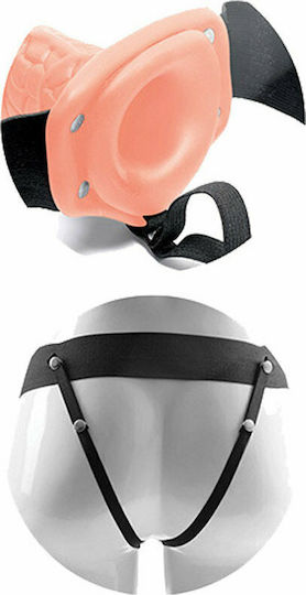 Toyz4lovers Hollow Vibrating Strap-on Real Rapture Harness with Dildo 20.50cm and Vibration in skin color