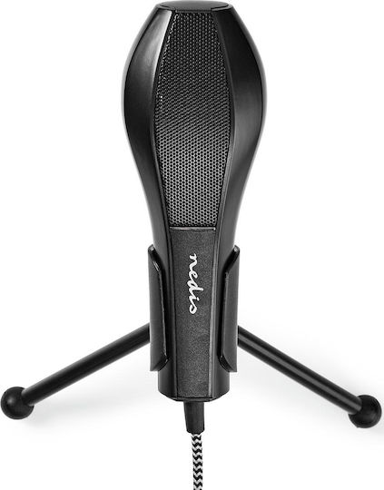 Nedis MICTU100BK Πυκνωτικό Μικρόφωνο USB Επιτραπέζιο Black