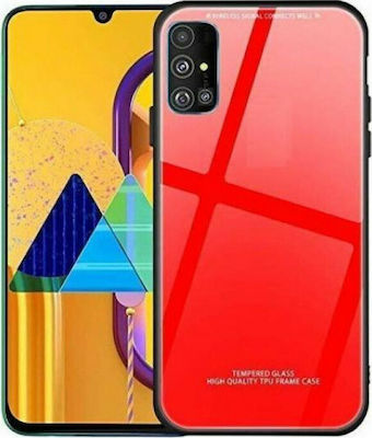 Forcell Glass Synthetic Back Cover Red (Galaxy A51)